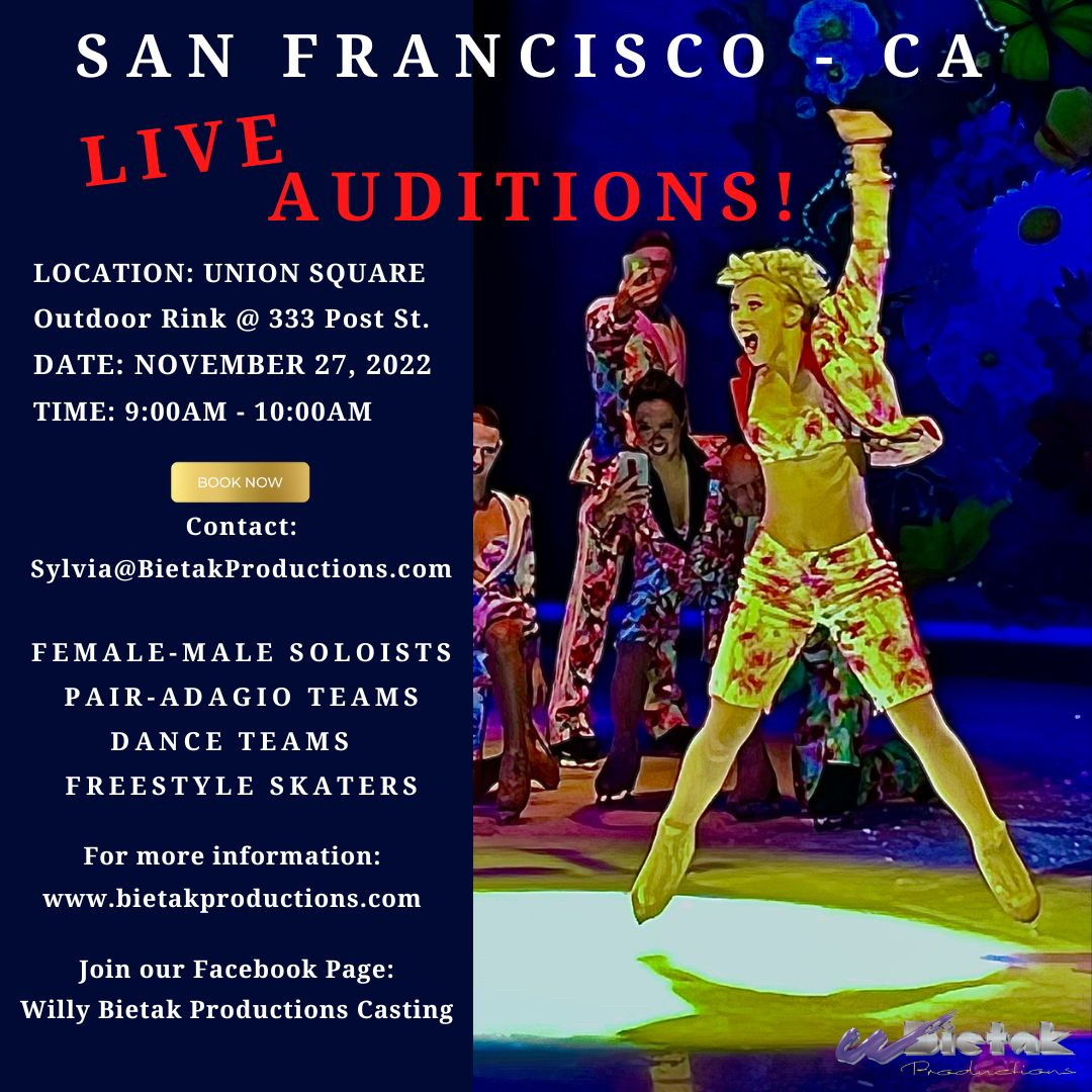 SF Live auditions Casting Ad 2022